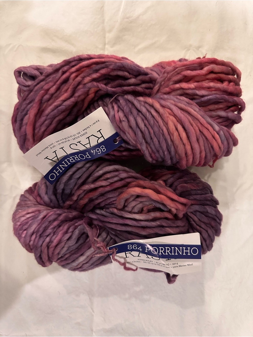 2 skeins Malabrigo Rasta- Porrinho (864)